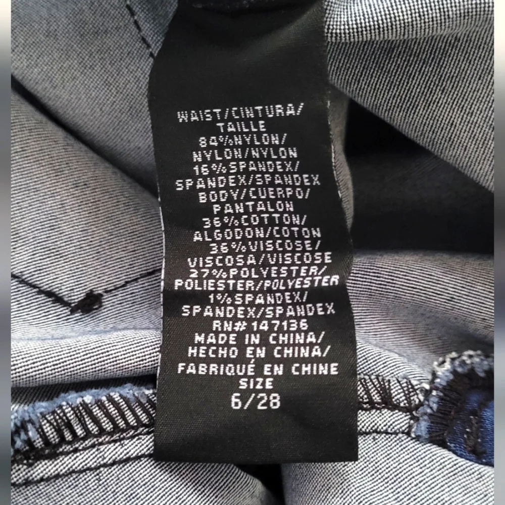 NWT! Denim Chic Summer Lanie Stretch Maternity Women's Slim Strait Jean Size 6 - Picture 11 of 17